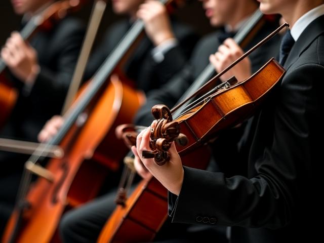 String quartet performing